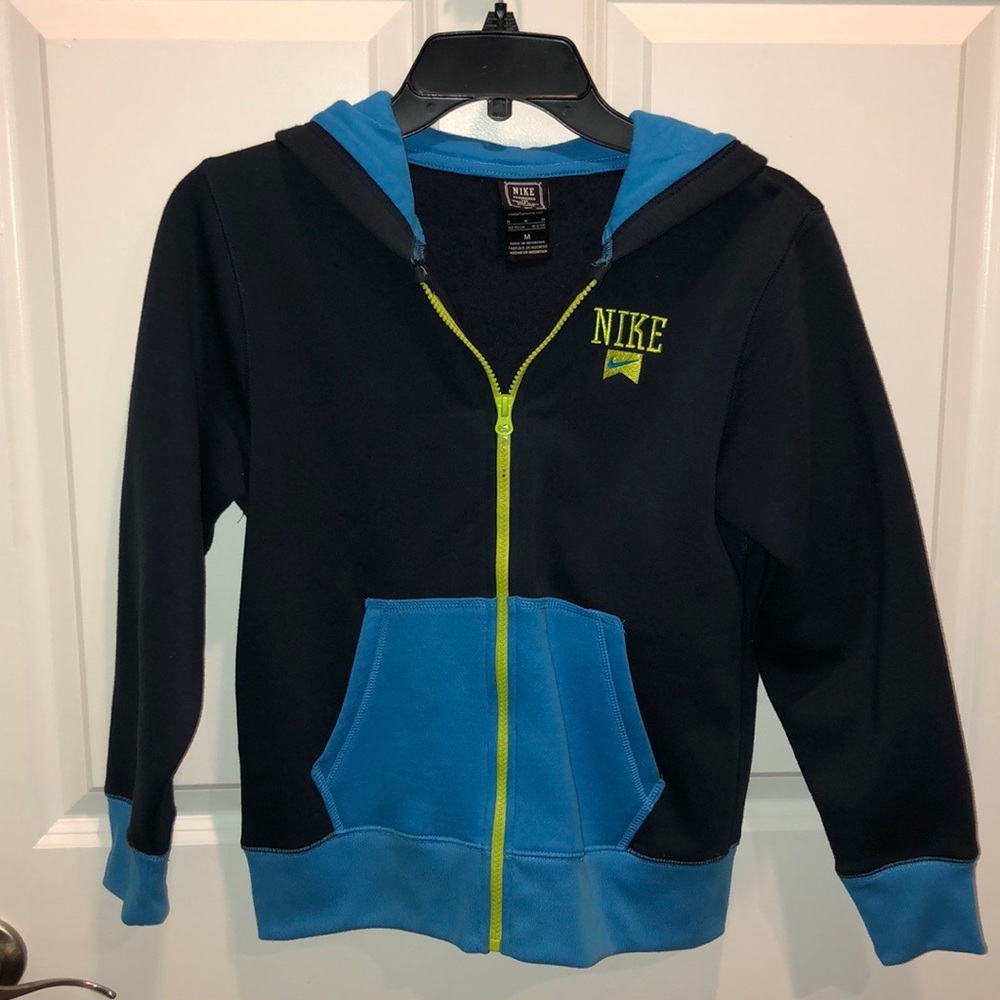 Boy’s Nike Light Blue and Navy Zip-Up hoodie